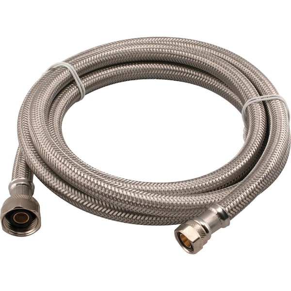 All-Source 3/8 In. C X 1/2 In. F X 72 In. L Stainless Steel Faucet Connector 496-010 - main